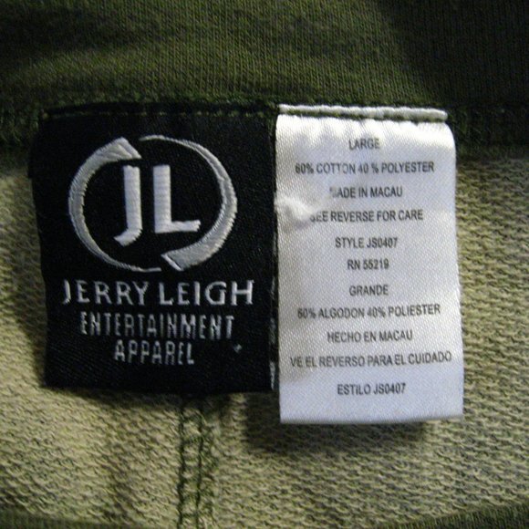 🩳 Jerry Leigh Camouflage Women's Sweat Shorts Lrg - Picture 7 of 7
